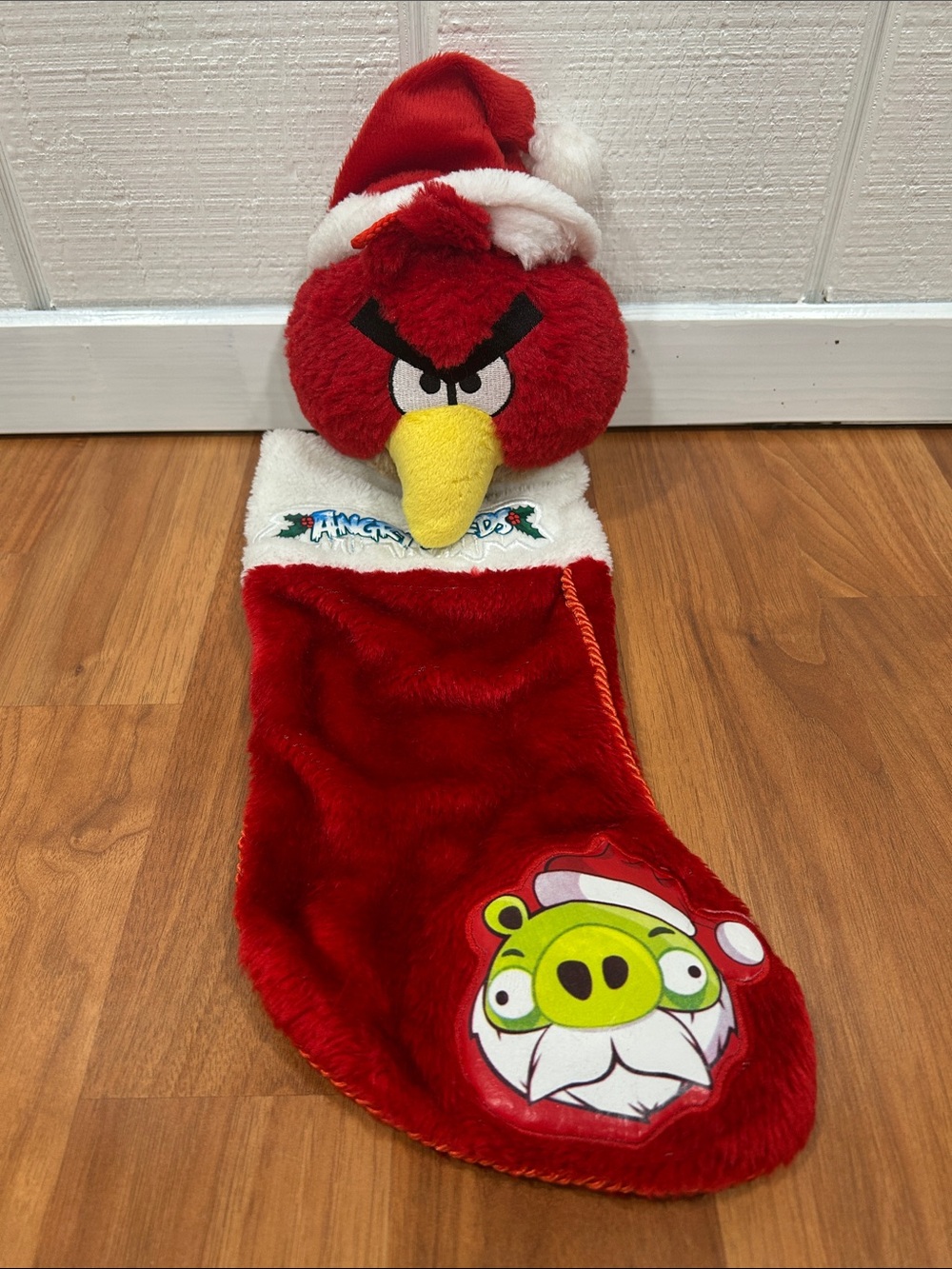 Angry Birds Red Plush Christmas Stocking